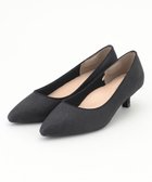 【エニィ スィス/any SiS】の【23.0cm~24.0cm】ラメローヒール パンプス ブラック|ID: prp329100004843465 ipo3291000000036287685