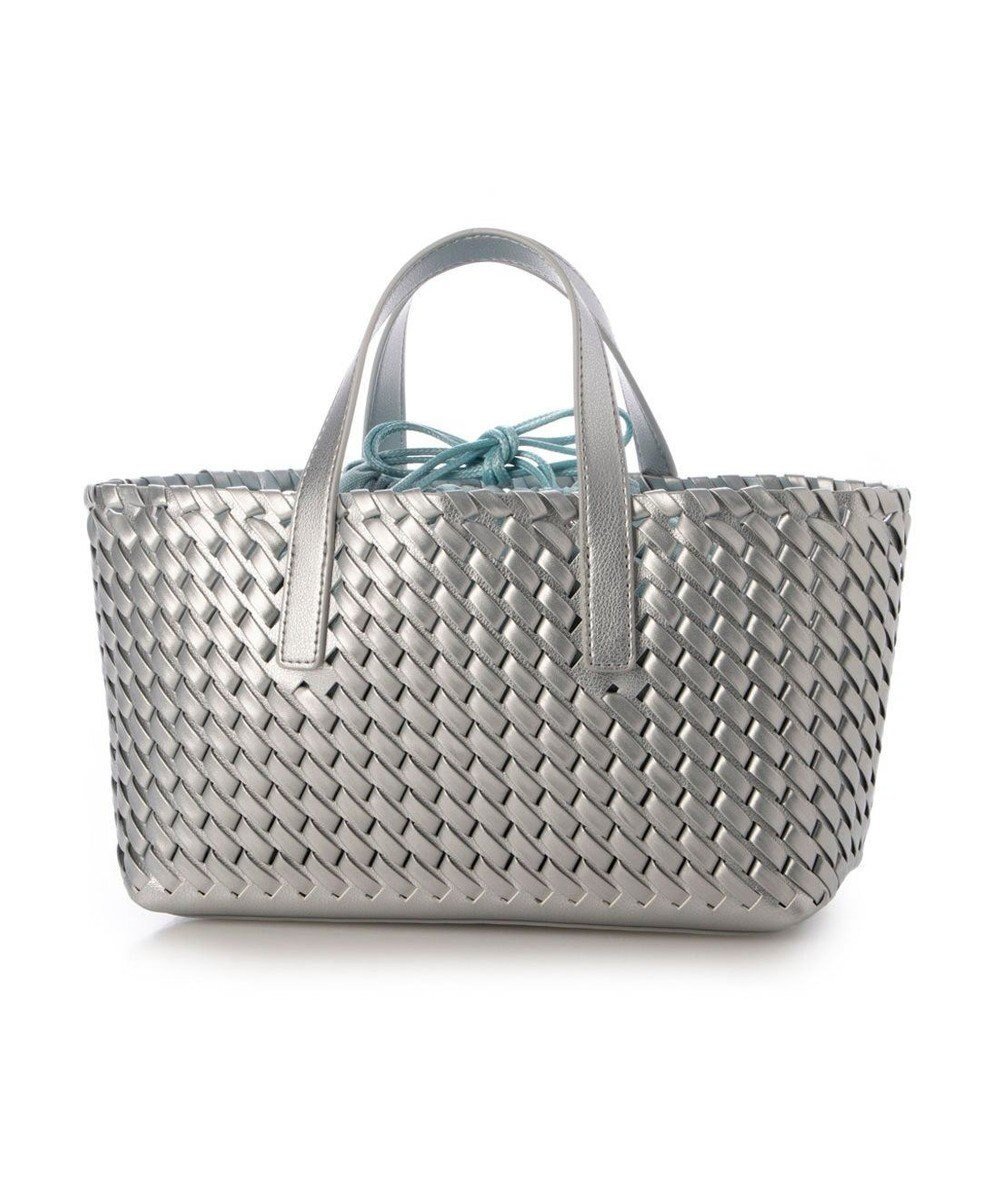 【アンビリオン/UNBILLION】のカシュカシュ cachecache / コードかがり横長トートバッグ インテリア・キッズ・メンズ・レディースファッション・服の通販 founy(ファニー) 　ファッション　Fashion　レディースファッション　Fashion for Women　バッグ　Bags　カラフル　Colorful Design　巾着　Drawstring Bag, Kinchaku　財布　Wallet, Purse　ハンド　Hand, Handmade　ポケット　Pocket, Pocket Detail　ミックス　Mix, Mixed Style　メッシュ　Mesh, Net Fabric　モチーフ　Motif, Design Theme　再入荷　Restock / Back in Stock　シルバー|ID: prp329100004843470 ipo3291000000036256076