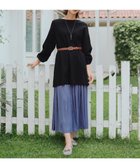 【ティアクラッセ/Tiaclasse】の【安田美沙子さん着用】ヴィンテージサテンプリーツスカート ブルー|ID: prp329100004843475 ipo3291000000035586770