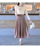 【ティアクラッセ/Tiaclasse】の【安田美沙子さん着用】ヴィンテージサテンプリーツスカート ピンク|ID: prp329100004843475 ipo3291000000035586773