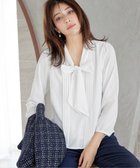 【ティアクラッセ/Tiaclasse】のリボンタイブラウス オフホワイト|ID: prp329100004843484 ipo3291000000035763675