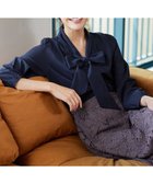 【ティアクラッセ/Tiaclasse】のリボンタイブラウス ネイビー|ID: prp329100004843484 ipo3291000000035763679