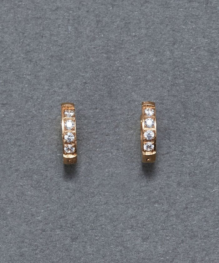 【フィービィー/phoebe】の【金属アレルギー対応】ワンタッチビジューフープミニピアス ローズゴールド/サージカルステンレス インテリア・キッズ・メンズ・レディースファッション・服の通販 founy(ファニー) https://founy.com/ ファッション Fashion レディースファッション Fashion for Women おすすめ Recommended / Our Picks アクセサリー Fashion Accessories ビジネス 仕事 通勤 Business / Work / Commuting ローズ Rose, Rose Motif |ID: prp329100004843488 ipo3291000000035299912