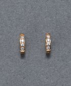 【フィービィー/phoebe】の【金属アレルギー対応】ワンタッチビジューフープミニピアス ローズゴールド/サージカルステンレス ローズゴールド|ID: prp329100004843488 ipo3291000000035299912