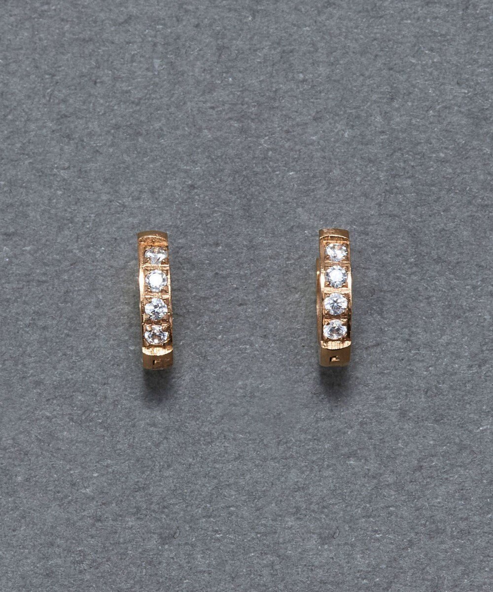 【フィービィー/phoebe】の【金属アレルギー対応】ワンタッチビジューフープミニピアス ローズゴールド/サージカルステンレス インテリア・キッズ・メンズ・レディースファッション・服の通販 founy(ファニー) ファッション Fashion レディースファッション Fashion for Women おすすめ Recommended / Our Picks アクセサリー Fashion Accessories ビジネス 仕事 通勤 Business / Work / Commuting ローズ Rose, Rose Motif ローズゴールド|ID: prp329100004843488 ipo3291000000035299912