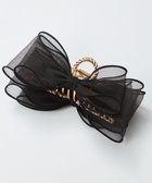 【フィービィー/phoebe】のボリュームオーガンジーリボンバンスクリップ ブラック ブラック|ID: prp329100004843489 ipo3291000000035299924