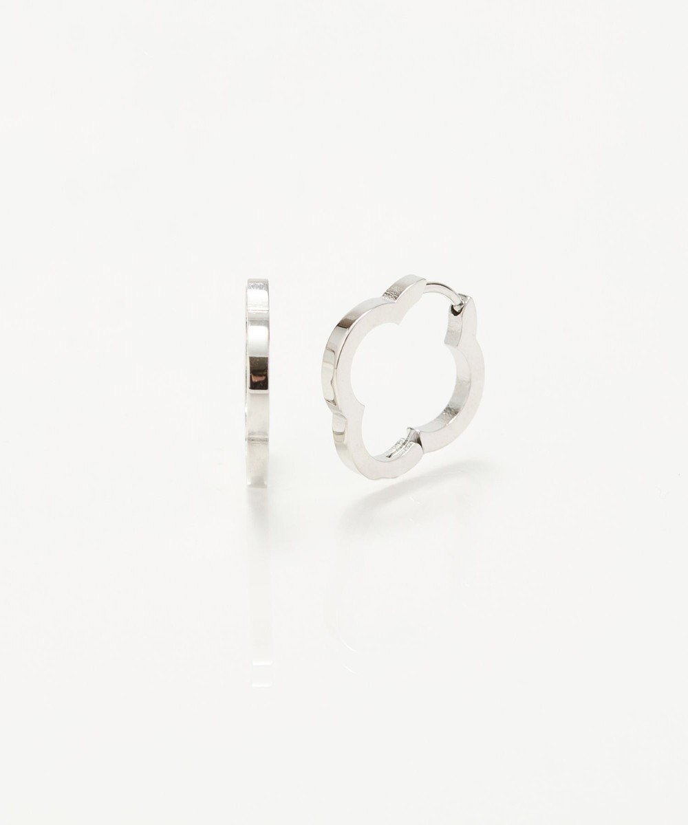 【フィービィー/phoebe】の【金属アレルギー対応】フラワーワンタッチフープピアス シルバー/サージカルステンレス 人気、トレンドファッション・服の通販 founy(ファニー) 　ファッション　Fashion　レディースファッション　Fashion for Women　アクセサリー　Fashion Accessories　シルバー　Silver, Metallic Silver　フラワー　Flower, Floral　フープ　Hoop, Hoop Earrings　 other-1|ID: prp329100004843490 ipo3291000000036245086