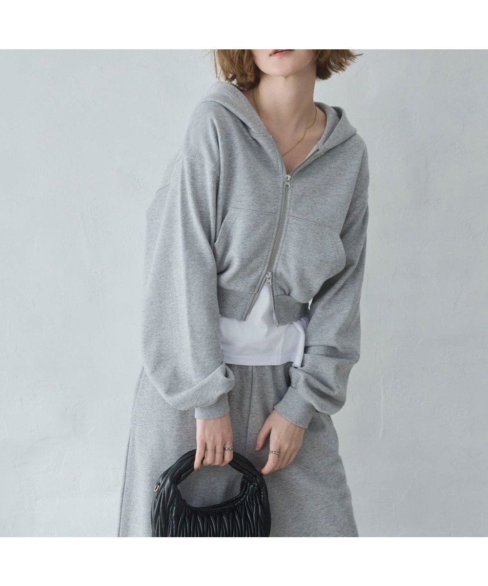 【ウィゴー/WEGO】のショートZIPパーカー インテリア・キッズ・メンズ・レディースファッション・服の通販 founy(ファニー) 　ファッション　Fashion　レディースファッション　Fashion for Women　トップス・カットソー　Cut & Sew Tops　レディースパーカー・カジュアルフーディー　Casual Hoodies & Sweatshirts　インナー　Innerwear　春　Spring　秋　Autumn　コンパクト　Compact, Small Size　ショート　Short, Short Length　スマホ　Smartphone, Mobile Device　スラックス　Slacks, Dress Pants　バランス　Balance, Style Balance　パーカー　Hoodie, Parka　フロント　Front, Front Design　ミックス　Mix, Mixed Style　ロング　Long, Long-Length　冬　Winter / This Winter　S/S・春夏　SS, Spring/Summer, Warm Season　おすすめ　Recommended / Our Picks　夏　Summer　杢グレー|ID: prp329100004843534 ipo3291000000035705753