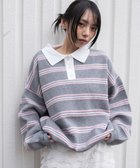 【ウィゴー/WEGO】のポロニットプルオーバー 人気、トレンドファッション・服の通販 founy(ファニー) ファッション Fashion レディースファッション Fashion for Women トップス・カットソー Cut & Sew Tops ニット Knit Tops & Sweaters カジュアルプルオーバー・ニットトップス Pullovers & Knit Tops / Casual Pullovers インナー Innerwear 春 Spring 秋 Autumn カーゴパンツ Cargo Pants, Utility Pants スマホ Smartphone, Mobile Device スラックス Slacks, Dress Pants セーター Sweater, Knitwear デニム Denim, Jeans Material トレンド Trend, Trending Now ロング Long, Long-Length 冬 Winter / This Winter S/S・春夏 SS, Spring/Summer, Warm Season おすすめ Recommended / Our Picks 夏 Summer thumbnail グレーボーダー|ID: prp329100004843539 ipo3291000000035300997