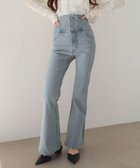 【ウィゴー/WEGO】の【ストレッチ/美脚/脚長シルエット/XSSMサイズ展開】ハイウエストストレッチフレアデニムパンツ デニム淡加工色|ID: prp329100004843545 ipo3291000000035301194