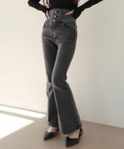 【ウィゴー/WEGO】の【ストレッチ/美脚/脚長シルエット/XSSMサイズ展開】ハイウエストストレッチフレアデニムパンツ ブラックその他|ID: prp329100004843545 ipo3291000000035301198