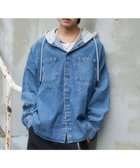 【ウィゴー/WEGO】のデニムフードシャツ(LS) 人気、トレンドファッション・服の通販 founy(ファニー) ファッション Fashion レディースファッション Fashion for Women トップス・カットソー Cut & Sew Tops シャツ・ブラウス・オフィスカジュアル Elegant Blouses & Button-Ups ヴィンテージ Vintage Style 春 Spring 秋 Autumn シンプル Simple, Minimal スウェット / スエット Sweatshirt, Sweatwear スマホ Smartphone, Mobile Device デニム Denim, Jeans Material トレンド Trend, Trending Now ドッキング Docking, Mixed Material 長袖 Long Sleeve, Full Sleeve ポケット Pocket, Pocket Detail 羽織 Haori, Light Jacket メンズ Men's, Menswear 無地 Plain, Solid Color S/S・春夏 SS, Spring/Summer, Warm Season おすすめ Recommended / Our Picks 夏 Summer thumbnail デニム淡加工色|ID: prp329100004843550 ipo3291000000035301331