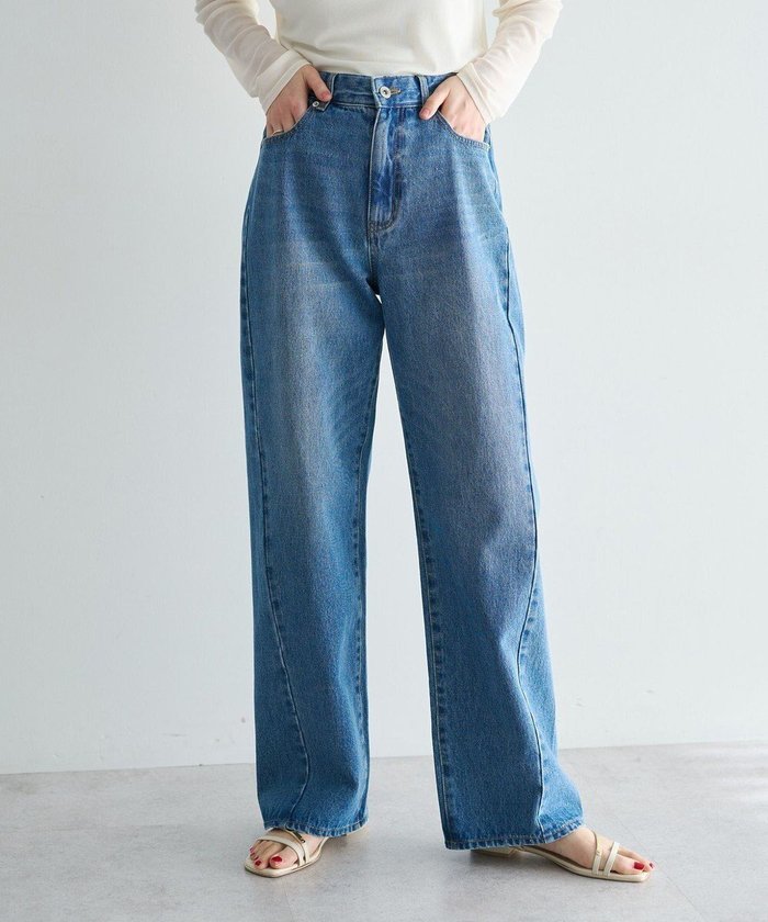 【イェッカ ヴェッカ/YECCA VECCA】のORGABITS切替ストレートデニム インテリア・キッズ・メンズ・レディースファッション・服の通販 founy(ファニー) https://founy.com/ ファッション Fashion レディースファッション Fashion for Women パンツ Pants & Trousers デニムパンツ・ジーンズ・美脚デニム Denim Jeans & Pants ストレート Straight, Straight Cut デニム Denim, Jeans Material ポケット Pocket, Pocket Detail ワイド Wide, Wide Fit ヴィンテージ Vintage Style 切替 Switching, Contrast Panel 夏 Summer 定番 Standard, Basic Item 春 Spring S/S・春夏 SS, Spring/Summer, Warm Season |ID: prp329100004843551 ipo3291000000035709751