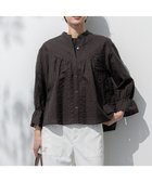 【23区/NIJYUSANKU】の【洗える】カラミ ストライプ 切り替え ブラウス 人気、トレンドファッション・服の通販 founy(ファニー) ファッション Fashion レディースファッション Fashion for Women トップス・カットソー Cut & Sew Tops シャツ・ブラウス・オフィスカジュアル Elegant Blouses & Button-Ups 2025年 2025 2025春夏・S/S Spring/Summer 2025 SS25 オレンジ Orange ギャザー Gathered, Ruffled コンパクト Compact, Small Size ストライプ Stripe, Striped Pattern フレア Flare, Flared ペプラム Peplum, Flared Hem ミックス Mix, Mixed Style リネン Linen, Linen Fabric 夏 Summer 春 Spring S/S・春夏 SS, Spring/Summer, Warm Season 洗える Machine Washable 透かし Cut-Out, Lacework thumbnail ダークブラウン系|ID: prp329100004843591 ipo3291000000035301981