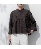 【23区/NIJYUSANKU】の【洗える】カラミ ストライプ 切り替え ブラウス 人気、トレンドファッション・服の通販 founy(ファニー) ファッション Fashion レディースファッション Fashion for Women トップス・カットソー Cut & Sew Tops シャツ・ブラウス・オフィスカジュアル Elegant Blouses & Button-Ups 2025年 2025 2025春夏・S/S Spring/Summer 2025 SS25 オレンジ Orange ギャザー Gathered, Ruffled コンパクト Compact, Small Size ストライプ Stripe, Striped Pattern フレア Flare, Flared ペプラム Peplum, Flared Hem ミックス Mix, Mixed Style リネン Linen, Linen Fabric 夏 Summer 春 Spring S/S・春夏 SS, Spring/Summer, Warm Season 洗える Machine Washable 透かし Cut-Out, Lacework thumbnail ダークブラウン系|ID: prp329100004843591 ipo3291000000035586818