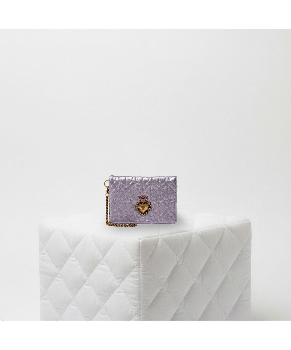 【アナスイ/ANNA SUI】のドリーミー 二面パスケース インテリア・キッズ・メンズ・レディースファッション・服の通販 founy(ファニー) 　ファッション　Fashion　レディースファッション　Fashion for Women　ミニ財布・二つ折り財布　Wallets & Card Cases　キルティング　Quilted, Quilting　クラシック　Classic, Timeless Style　財布　Wallet, Purse　定番　Standard, Basic Item　バタフライ　Butterfly, Butterfly Motif　フェミニン　Feminine, Girly　ブローチ　Brooch, Pin Brooch　エレガント 上品　Elegant　ギフト プレゼント　Gift / Present　パープル|ID: prp329100004843613 ipo3291000000036039165