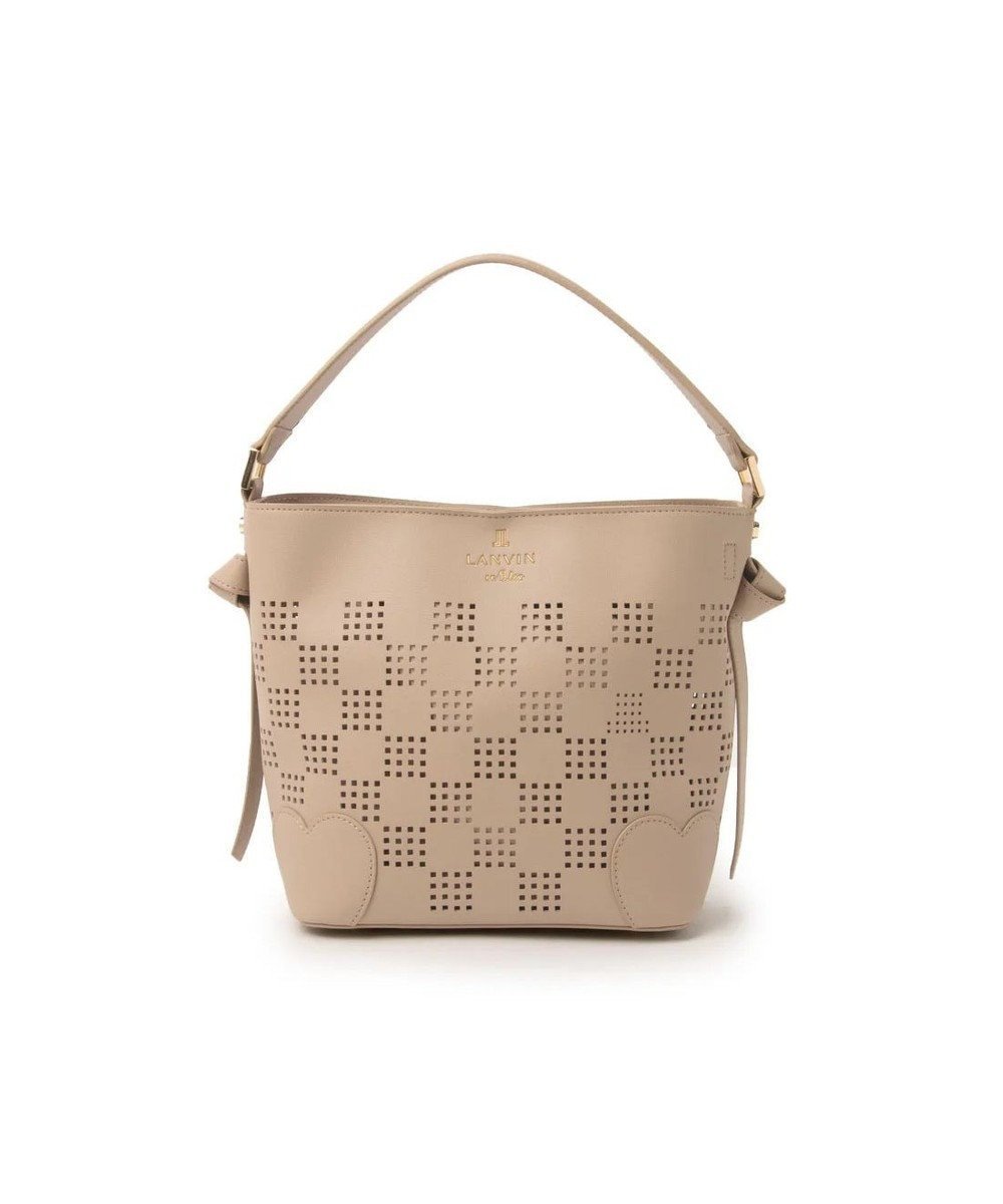 【ランバン オン ブルー/LANVIN en Bleu】のペルフォレ 2wayバッグ インテリア・キッズ・メンズ・レディースファッション・服の通販 founy(ファニー) 　ファッション　Fashion　レディースファッション　Fashion for Women　バッグ　Bags　ショルダー　Shoulder, Shoulder Strap　シンプル　Simple, Minimal　フェミニン　Feminine, Girly　ベーシック　Basic, Essential　エレガント 上品　Elegant　夏　Summer　春　Spring　S/S・春夏　SS, Spring/Summer, Warm Season　ベージュ|ID: prp329100004843614 ipo3291000000035302355
