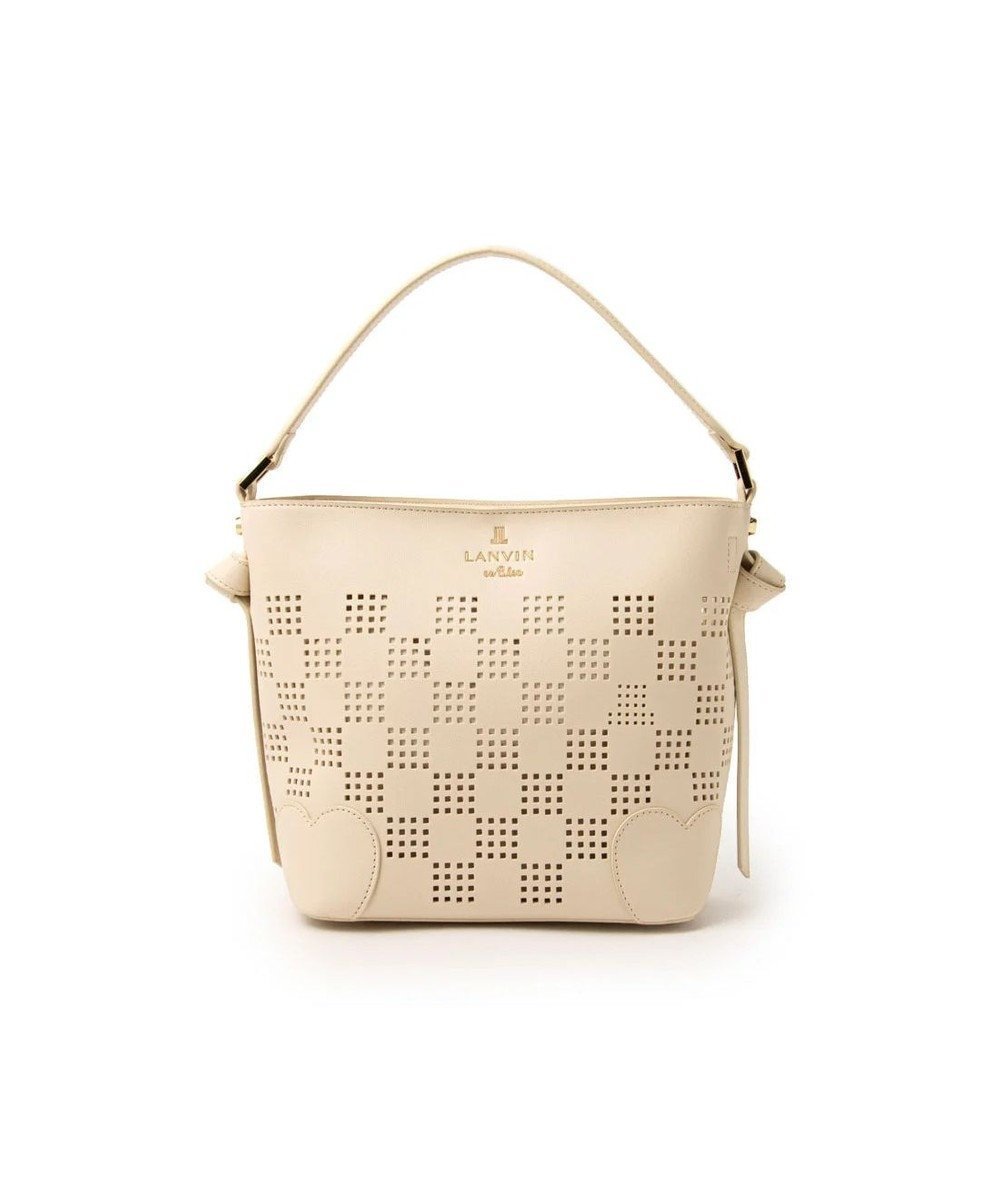 【ランバン オン ブルー/LANVIN en Bleu】のペルフォレ 2wayバッグ インテリア・キッズ・メンズ・レディースファッション・服の通販 founy(ファニー) 　ファッション　Fashion　レディースファッション　Fashion for Women　バッグ　Bags　ショルダー　Shoulder, Shoulder Strap　シンプル　Simple, Minimal　フェミニン　Feminine, Girly　ベーシック　Basic, Essential　エレガント 上品　Elegant　夏　Summer　春　Spring　S/S・春夏　SS, Spring/Summer, Warm Season　オフホワイト|ID: prp329100004843614 ipo3291000000035302357
