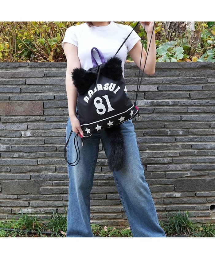 【アナスイ/ANNA SUI】のTITIサック ナップザック インテリア・キッズ・メンズ・レディースファッション・服の通販 founy(ファニー) https://founy.com/ ファッション Fashion レディースファッション Fashion for Women バッグ Bags コレクション Collection, Seasonal Line 軽量 Lightweight, Ultra Light ショルダー Shoulder, Shoulder Strap 猫 Cat, Kitty ビビッド Vivid, Bright Tone ポケット Pocket, Pocket Detail モチーフ Motif, Design Theme リュック Backpack, Rucksack 旅行 Travel |ID: prp329100004843623 ipo3291000000035705884