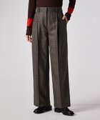 【ポール スミス/Paul Smith】のクラシックガンクラブチェック ワイドタックパンツ ブラウン|ID: prp329100004843631 ipo3291000000035831100