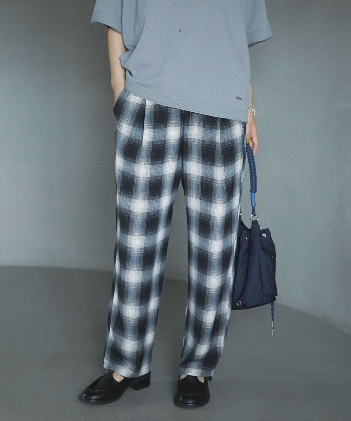 【グリーンパークス/Green Parks】の柄イージーパンツⅤ(テーパード) インテリア・キッズ・メンズ・レディースファッション・服の通販 founy(ファニー) https://founy.com/ ファッション Fashion レディースファッション Fashion for Women パンツ Pants & Trousers テーパード Tapered, Tapered Pants フロント Front, Front Design ポケット Pocket, Pocket Detail A/W・秋冬 Autumn/Winter |ID: prp329100004843637 ipo3291000000035648553