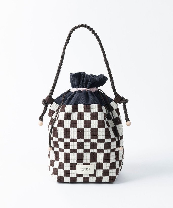 【トリコテ/Tricote】のピクセル巾着ポーチバッグ インテリア・キッズ・メンズ・レディースファッション・服の通販 founy(ファニー) https://founy.com/ ファッション Fashion レディースファッション Fashion for Women バッグ Bags ポーチ&ミニバッグ Pouches & Mini Bags 巾着 Drawstring Bag, Kinchaku ショルダー Shoulder, Shoulder Strap シンプル Simple, Minimal タンブラー Tumbler, Travel Mug チェック Check, Plaid, Tartan フォルム Silhouette, Form ポーチ Pouch, Small Case |ID: prp329100004843657 ipo3291000000035857983