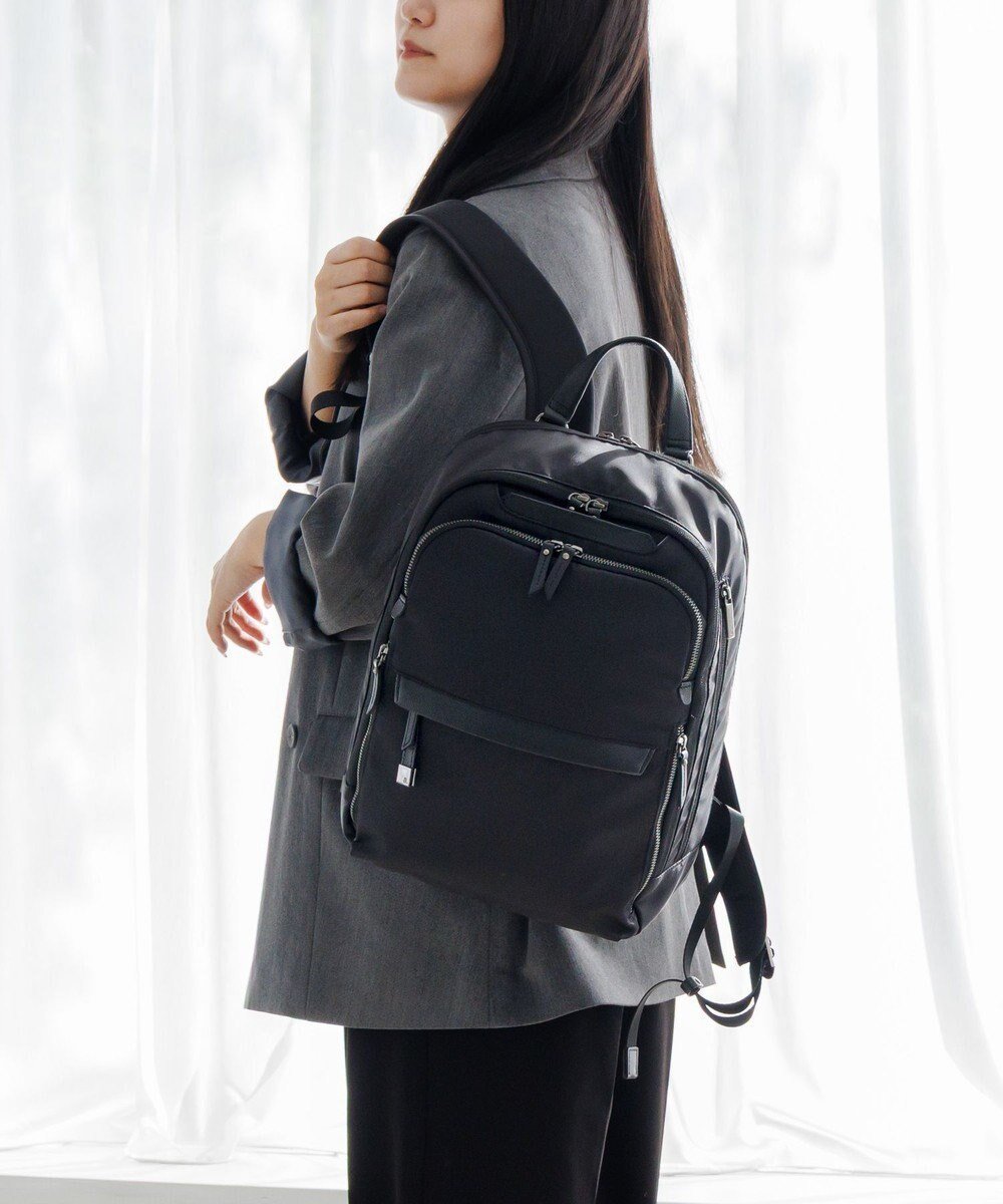 【エースバッグズアンドラゲッジ/ACE BAGS & LUGGAGE】のace. ラプリム リュック レディースビジネス A4 13.3インチサイズ 68801 エース インテリア・キッズ・メンズ・レディースファッション・服の通販 founy(ファニー) ファッション Fashion レディースファッション Fashion for Women バッグ Bags エレガント 上品 Elegant クッション Cushion, Throw Pillow 傘 Umbrella, Parasol 吸水 Absorbent, Quick-Dry 抗菌 Antibacterial, Bacteria-Resistant シルバー Silver, Metallic Silver セットアップ Set-Up, Coordinated Outfit フィット Fit, Slim Fit フロント Front, Front Design ポケット Pocket, Pocket Detail リュック Backpack, Rucksack 再入荷 Restock / Back in Stock スーツケース キャリーケース Suitcase / Carry Case ビジネス 仕事 通勤 Business / Work / Commuting ブラック×ブラック|ID: prp329100004843674 ipo3291000000035467816