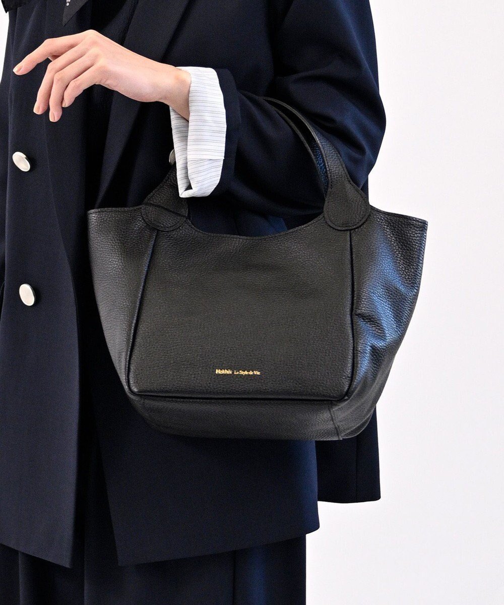 【エクエル ル スティル デヴィ/Hekher Le Style de Vie】の【日本製/セレモニーにも】シュリンクレザー ハンドバッグ small インテリア・キッズ・メンズ・レディースファッション・服の通販 founy(ファニー) 　ファッション　Fashion　レディースファッション　Fashion for Women　エレガント 上品　Elegant　財布　Wallet, Purse　ハンド　Hand, Handmade　フィット　Fit, Slim Fit　ポケット　Pocket, Pocket Detail　日本製　Made In Japan　セレモニー　Ceremony　ビジネス 仕事 通勤　Business / Work / Commuting　ブラック|ID: prp329100004843676 ipo3291000000035789778