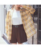 【アースミュージックアンドエコロジー/earth music&ecology】の【2WAY】2wayショルダードロストリボンチェックシャツ 人気、トレンドファッション・服の通販 founy(ファニー) ファッション Fashion レディースファッション Fashion for Women トップス・カットソー Cut & Sew Tops シャツ・ブラウス・オフィスカジュアル Elegant Blouses & Button-Ups おすすめ Recommended / Our Picks ギャザー Gathered, Ruffled シアー Sheer, See-Through スリーブ Sleeve, Long Sleeve / Short Sleeve チェック Check, Plaid, Tartan フォルム Silhouette, Form フレンチ French, French Style ポケット Pocket, Pocket Detail ロング Long, Long-Length 半袖 Short Sleeve, Half Sleeve A/W・秋冬 Autumn/Winter thumbnail Yellow|ID: prp329100004843686 ipo3291000000036178268