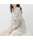 【アースミュージックアンドエコロジー/earth music&ecology】の【2WAY】2wayショルダードロストリボンチェックシャツ 人気、トレンドファッション・服の通販 founy(ファニー) ファッション Fashion レディースファッション Fashion for Women トップス・カットソー Cut & Sew Tops シャツ・ブラウス・オフィスカジュアル Elegant Blouses & Button-Ups おすすめ Recommended / Our Picks ギャザー Gathered, Ruffled シアー Sheer, See-Through スリーブ Sleeve, Long Sleeve / Short Sleeve チェック Check, Plaid, Tartan フォルム Silhouette, Form フレンチ French, French Style ポケット Pocket, Pocket Detail ロング Long, Long-Length 半袖 Short Sleeve, Half Sleeve A/W・秋冬 Autumn/Winter thumbnail Cream|ID: prp329100004843686 ipo3291000000036178270