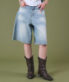 【ウィゴー/WEGO】のバックフラップポケットデニムハーフパンツ デニム淡色|ID: prp329100004843719 ipo3291000000035790044