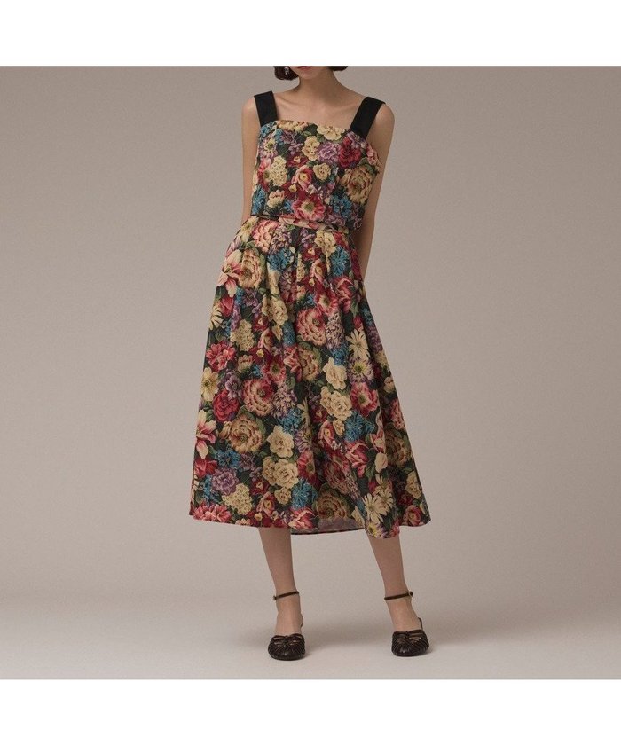 【グレース コンチネンタル/GRACE CONTINENTAL】のアンティークフラワータックスカート インテリア・キッズ・メンズ・レディースファッション・服の通販 founy(ファニー) https://founy.com/ ファッション Fashion レディースファッション Fashion for Women スカート Skirts アンティーク Antique-Inspired セットアップ Set-Up, Coordinated Outfit バランス Balance, Style Balance フラワー Flower, Floral フレア Flare, Flared モノトーン Monotone, Black and White 夏 Summer 春 Spring S/S・春夏 SS, Spring/Summer, Warm Season |ID: prp329100004843759 ipo3291000000035524731