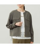 【自由区/JIYU-KU】のライトブッチャーノーカラー ブルゾン 人気、トレンドファッション・服の通販 founy(ファニー) ファッション Fashion レディースファッション Fashion for Women アウター Coat / Outerwear Collection レディースジャケット・軽アウター Jackets ブルゾンジャケット・スポーティアウター Blouson Jackets ジャケット Jacket, Outerwear ストレッチ Stretch, Stretchy Fabric フラップ Flap, Flap Pocket ブルゾン Blouson, Bomber Jacket ボトム Bottoms, Lower Wear ポケット Pocket, Pocket Detail ミックス Mix, Mixed Style エレガント 上品 Elegant A/W・秋冬 Autumn/Winter thumbnail カーキ|ID: prp329100004843764 ipo3291000000035305519