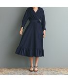 【グレース コンチネンタル/GRACE CONTINENTAL】のカシュクールシャツワンピース 人気、トレンドファッション・服の通販 founy(ファニー) ファッション Fashion レディースファッション Fashion for Women ワンピース Dresses シャツワンピース / 1枚で着映えコーデ Shirt Dresses ギャザー Gathered, Ruffled シルク Silk, 100% Silk ドレス Dress, One-Piece ドレープ Drape, Draping Fabric フォーマル Formal, Dressy フリル Frill, Ruffle A/W・秋冬 Autumn/Winter エレガント 上品 Elegant thumbnail ネイビー|ID: prp329100004843779 ipo3291000000035790396