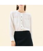 【ベイジ,/BEIGE,】の【WEB限定・洗える】CLARION / ゴールド釦クルーネックブラウス 人気、トレンドファッション・服の通販 founy(ファニー) ファッション Fashion レディースファッション Fashion for Women トップス・カットソー Cut & Sew Tops シャツ・ブラウス・オフィスカジュアル Elegant Blouses & Button-Ups 夏 Summer S/S・春夏 SS, Spring/Summer, Warm Season 洗える Machine Washable A/W・秋冬 Autumn/Winter thumbnail White|ID: prp329100004843816 ipo3291000000035518853