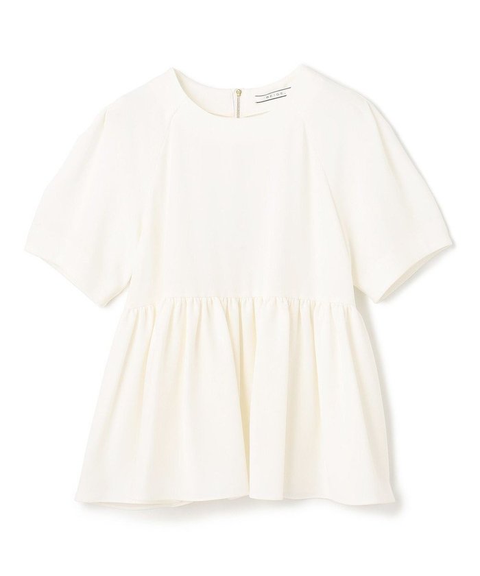 【ベイジ,/BEIGE,】の【洗える】ACHILLEA / ペプラムバックファスナーブラウス インテリア・キッズ・メンズ・レディースファッション・服の通販 founy(ファニー) https://founy.com/ ファッション Fashion レディースファッション Fashion for Women トップス・カットソー Cut & Sew Tops シャツ・ブラウス・オフィスカジュアル Elegant Blouses & Button-Ups 春 Spring 洗える Machine Washable ギャザー Gathered, Ruffled シンプル Simple, Minimal ストレッチ Stretch, Stretchy Fabric スリーブ Sleeve, Long Sleeve / Short Sleeve セットアップ Set-Up, Coordinated Outfit センター Center, Center Line ドレープ Drape, Draping Fabric ペプラム Peplum, Flared Hem メタル Metal, Metal Parts S/S・春夏 SS, Spring/Summer, Warm Season 夏 Summer エレガント 上品 Elegant |ID: prp329100004843852 ipo3291000000035306747