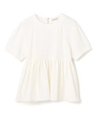 【ベイジ,/BEIGE,】の【洗える】ACHILLEA / ペプラムバックファスナーブラウス White|ID: prp329100004843852 ipo3291000000035306749