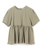 【ベイジ,/BEIGE,】の【洗える】ACHILLEA / ペプラムバックファスナーブラウス Khaki|ID: prp329100004843852 ipo3291000000035306755