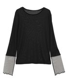 【アースミュージックアンドエコロジー/earth music&ecology】のシアースリーブプルオーバー 人気、トレンドファッション・服の通販 founy(ファニー) ファッション Fashion レディースファッション Fashion for Women トップス・カットソー Cut & Sew Tops シャツ・ブラウス・オフィスカジュアル Elegant Blouses & Button-Ups ロングTシャツ・Tシャツ Longline T-Shirts & Tees カジュアルプルオーバー・ニットトップス Pullovers & Knit Tops / Casual Pullovers カットソー・ベーシックTシャツ Cut-and-Sewn Tops / Stretch Tees & Basics おすすめ Recommended / Our Picks カットソー Cut and Sewn Top シアー Sheer, See-Through シンプル Simple, Minimal ジャケット Jacket, Outerwear ドッキング Docking, Mixed Material フィット Fit, Slim Fit ボトム Bottoms, Lower Wear ポケット Pocket, Pocket Detail A/W・秋冬 Autumn/Winter thumbnail Black|ID: prp329100004843860 ipo3291000000035676540