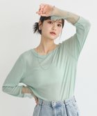 【アースミュージックアンドエコロジー/earth music&ecology】のシアースリーブプルオーバー 人気、トレンドファッション・服の通販 founy(ファニー) ファッション Fashion レディースファッション Fashion for Women トップス・カットソー Cut & Sew Tops シャツ・ブラウス・オフィスカジュアル Elegant Blouses & Button-Ups ロングTシャツ・Tシャツ Longline T-Shirts & Tees カジュアルプルオーバー・ニットトップス Pullovers & Knit Tops / Casual Pullovers カットソー・ベーシックTシャツ Cut-and-Sewn Tops / Stretch Tees & Basics おすすめ Recommended / Our Picks カットソー Cut and Sewn Top シアー Sheer, See-Through シンプル Simple, Minimal ジャケット Jacket, Outerwear ドッキング Docking, Mixed Material フィット Fit, Slim Fit ボトム Bottoms, Lower Wear ポケット Pocket, Pocket Detail A/W・秋冬 Autumn/Winter thumbnail Light Green|ID: prp329100004843860 ipo3291000000035676542