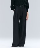【ベイジ,/BEIGE,】の【セットアップ対応・洗える・Precious 10月号掲載】ZEPHYR / ウールライクタックベルトワイドパンツ Black|ID: prp329100004843887 ipo3291000000035307308