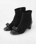 【トッカ/TOCCA】のNOBLE RIBBON SHORT STRECHBOOTS ブーツ 人気、トレンドファッション・服の通販 founy(ファニー) ファッション Fashion レディースファッション Fashion for Women 冬 Winter / This Winter エナメル Patent Leather エレガント 上品 Elegant ストレッチ Stretch, Stretchy Fabric ダブル Double, Double-Breasted ブロッキング Color Blocking, Panel Design ブロック Block, Solid Block Pattern リボン Ribbon, Bow リュクス Luxury, Elegant, High-End, Chic A/W・秋冬 Autumn/Winter thumbnail ブラック系|ID: prp329100004843926 ipo3291000000035481192