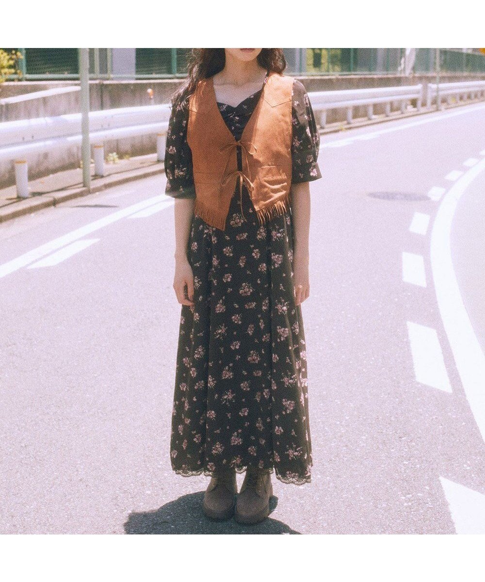 【アースミュージックアンドエコロジー/earth music&ecology】のレース切替フラワーロングワンピース インテリア・キッズ・メンズ・レディースファッション・服の通販 founy(ファニー) ファッション Fashion レディースファッション Fashion for Women ワンピース Dresses おすすめ Recommended / Our Picks ガーリー Girly, Feminine Style ギャザー Gathered, Ruffled フェミニン Feminine, Girly ポケット Pocket, Pocket Detail レース Lace, Lace Fabric ロマンティック Romantic, Feminine Style 切替 Switching, Contrast Panel A/W・秋冬 Autumn/Winter Brown|ID: prp329100004843941 ipo3291000000036295806