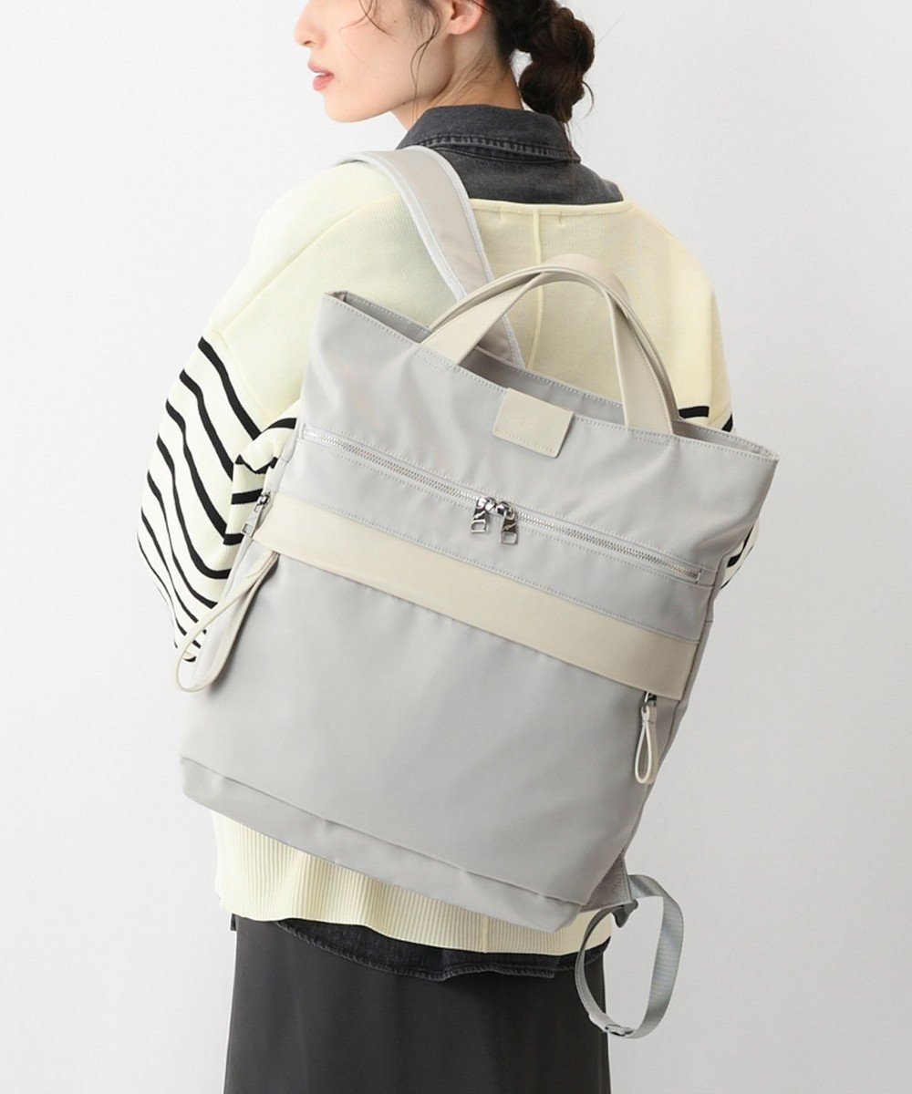 【エースバッグズアンドラゲッジ/ACE BAGS & LUGGAGE】のW .Day/Night サクテ 2WAYリュック A4サイズ 14.0インチPC収納 19022 ダブルアンドデイナイト インテリア・キッズ・メンズ・レディースファッション・服の通販 founy(ファニー) 　ファッション　Fashion　レディースファッション　Fashion for Women　バッグ　Bags　クッション　Cushion, Throw Pillow　ショルダー　Shoulder, Shoulder Strap　ジャケット　Jacket, Outerwear　スリーブ　Sleeve, Long Sleeve / Short Sleeve　セットアップ　Set-Up, Coordinated Outfit　ダブル　Double, Double-Breasted　チャーム　Charm, Pendant　手帳　Planner, Notebook　フォルム　Silhouette, Form　フロント　Front, Front Design　ポケット　Pocket, Pocket Detail　メッシュ　Mesh, Net Fabric　リュック　Backpack, Rucksack　再入荷　Restock / Back in Stock　おすすめ　Recommended / Our Picks　スーツケース キャリーケース　Suitcase / Carry Case　エレガント 上品　Elegant　ビジネス 仕事 通勤　Business / Work / Commuting　グレージュ|ID: prp329100004844009 ipo3291000000035570704