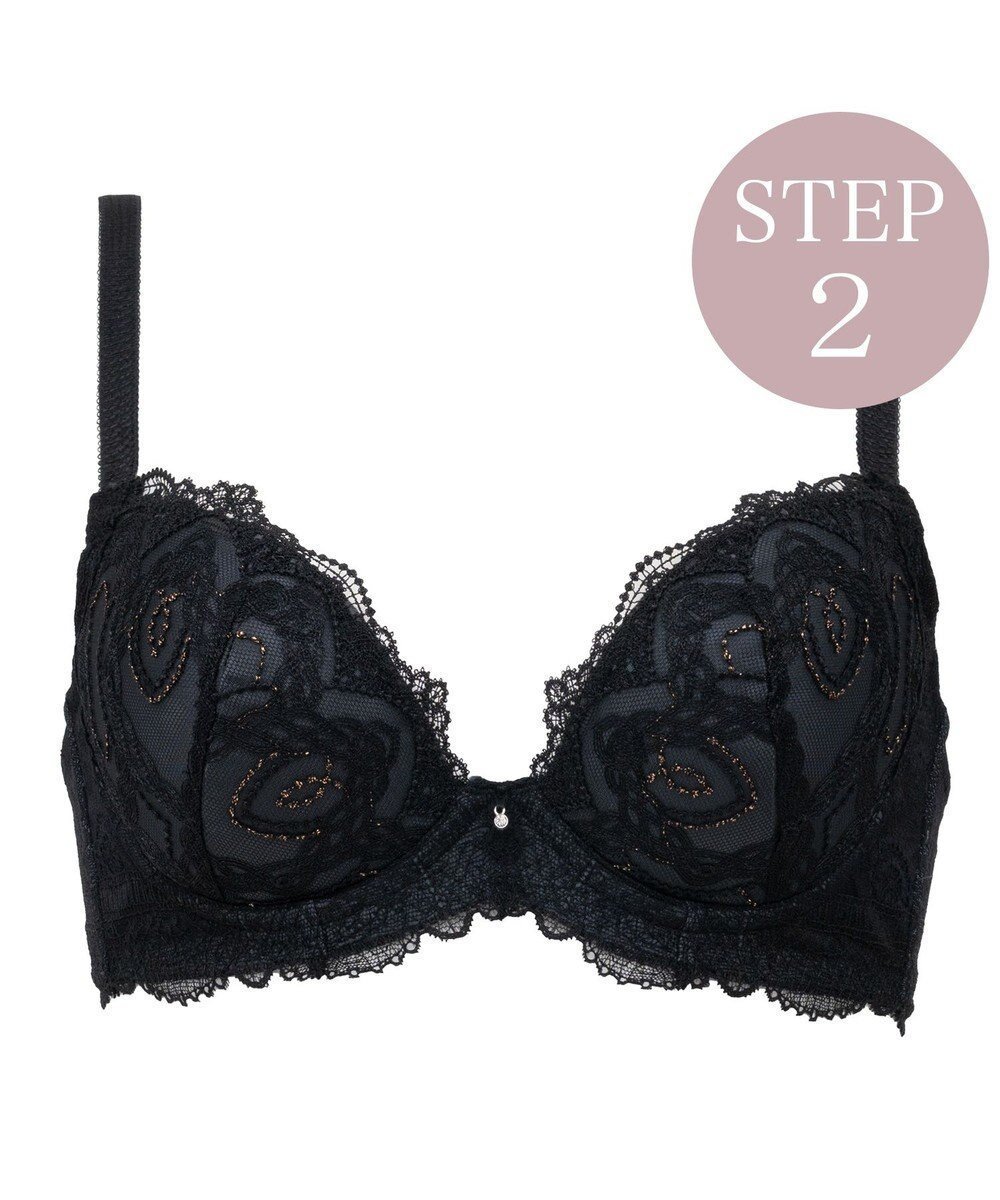 【ブラデリス ニューヨーク/BRADELIS New York】の【BRADELIS New York/ 育乳補整ブラ・STEP2 寄せる】ベルステップ2ブラ25A1 谷間を作ってキープ インテリア・キッズ・メンズ・レディースファッション・服の通販 founy(ファニー) ファッション Fashion レディースファッション Fashion for Women アンダー Underwear Essentials クッション Cushion, Throw Pillow コレクション Collection, Seasonal Line コンパクト Compact, Small Size バランス Balance, Style Balance パール Pearl, Pearl Accent フィット Fit, Slim Fit ブラジャー Bra, Lingerie ポケット Pocket, Pocket Detail モダン Modern, Contemporary ラップ Wrap, Wrap Design レース Lace, Lace Fabric ワイヤー Wire, Wired Bra おすすめ Recommended / Our Picks エレガント 上品 Elegant 2025年 2025 2025春夏・S/S Spring/Summer 2025 SS25 ブラック|ID: prp329100004844077 ipo3291000000036255414