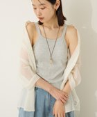【アメリカンホリック/AMERICAN HOLIC】の【カップ付き】アメスリタンクトップ 人気、トレンドファッション・服の通販 founy(ファニー) ファッション Fashion レディースファッション Fashion for Women トップス・カットソー Cut & Sew Tops おすすめ Recommended / Our Picks アメリカン American Style インナー Innerwear スリーブ Sleeve, Long Sleeve / Short Sleeve タンク Tank Top, Sleeveless Top デニム Denim, Jeans Material ポケット Pocket, Pocket Detail A/W・秋冬 Autumn/Winter thumbnail Light Gray|ID: prp329100004844257 ipo3291000000036256230