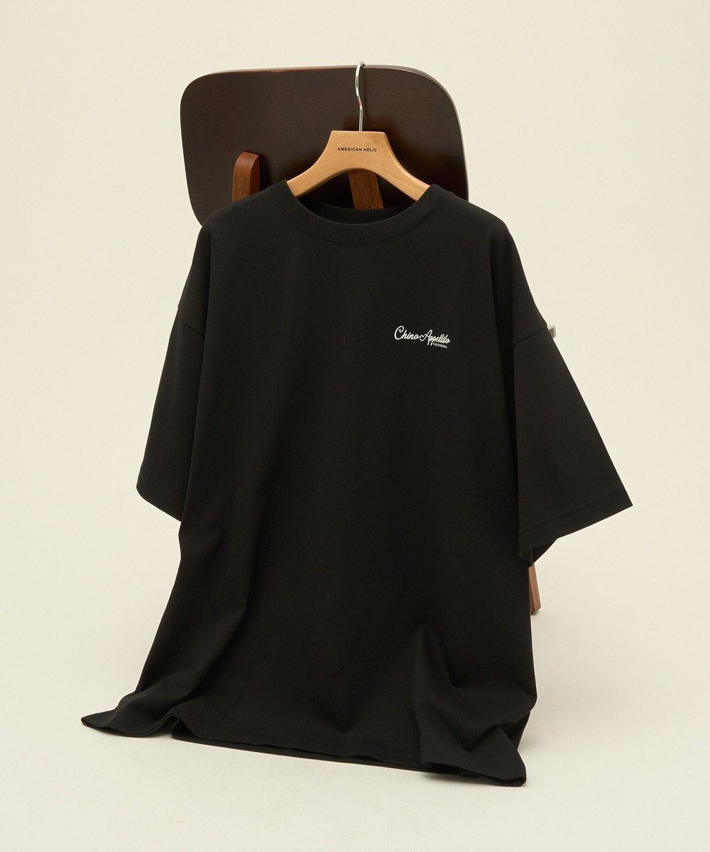 【アメリカンホリック/AMERICAN HOLIC】のワントーンロゴプリントTシャツ インテリア・キッズ・メンズ・レディースファッション・服の通販 founy(ファニー) ファッション Fashion レディースファッション Fashion for Women トップス・カットソー Cut & Sew Tops シャツ・ブラウス・オフィスカジュアル Elegant Blouses & Button-Ups ロングTシャツ・Tシャツ Longline T-Shirts & Tees カットソー・ベーシックTシャツ Cut-and-Sewn Tops / Stretch Tees & Basics カットソー Cut and Sewn Top グラフィック Graphic, Graphic Design シンプル Simple, Minimal フロント Front, Front Design ポケット Pocket, Pocket Detail モチーフ Motif, Design Theme 夏 Summer 春 Spring S/S・春夏 SS, Spring/Summer, Warm Season Black|ID: prp329100004844303 ipo3291000000036311989