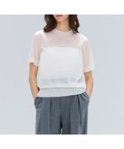 【ベイジ,/BEIGE,】の【洗える・GLOW 10月号掲載】CADDO / シアーウールメッセージロゴTニット Ecru|ID: prp329100004844310 ipo3291000000036243116