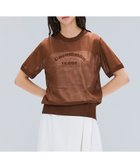 【ベイジ,/BEIGE,】の【洗える・GLOW 10月号掲載】CADDO / シアーウールメッセージロゴTニット Brown|ID: prp329100004844310 ipo3291000000036243119