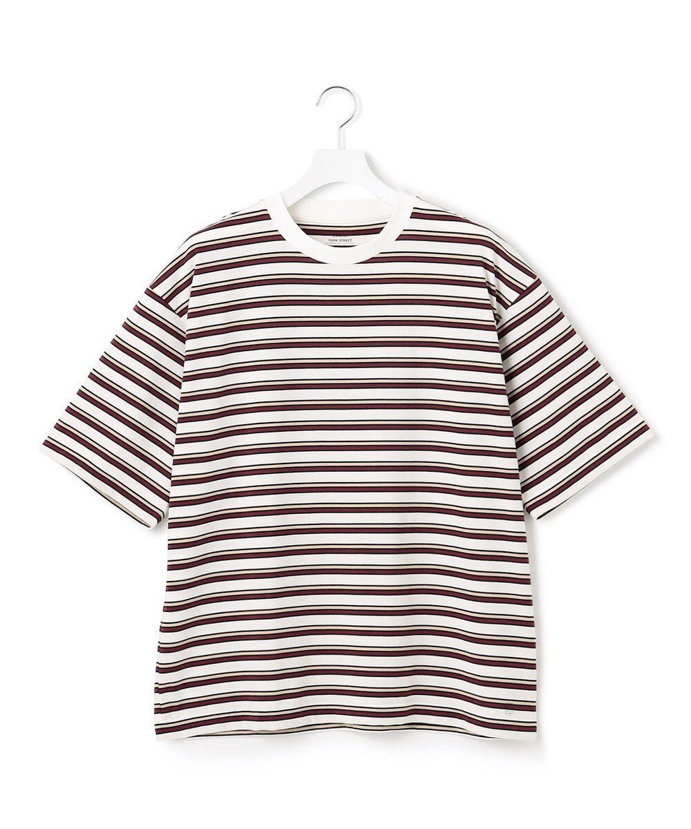 【ジェイプレスヨークストリート/J.PRESS YORK STREET】の【UNISEX】ベーシックボーダー Tシャツ インテリア・キッズ・メンズ・レディースファッション・服の通販 founy(ファニー) 　ファッション　Fashion　レディースファッション　Fashion for Women　トップス・カットソー　Cut & Sew Tops　シャツ・ブラウス・オフィスカジュアル　Elegant Blouses & Button-Ups　ロングTシャツ・Tシャツ　Longline T-Shirts & Tees　カットソー・ベーシックTシャツ　Cut-and-Sewn Tops / Stretch Tees & Basics　ユニセックス　Unisex, Genderless　カットソー　Cut and Sewn Top　シンプル　Simple, Minimal　フィット　Fit, Slim Fit　ベーシック　Basic, Essential　ボーダー　Border, Stripe　メンズ　Men's, Menswear　夏　Summer　春　Spring　S/S・春夏　SS, Spring/Summer, Warm Season　ホワイト系2|ID: prp329100004844315 ipo3291000000036116274